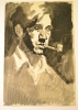 Self portrait with pipe 1934 004